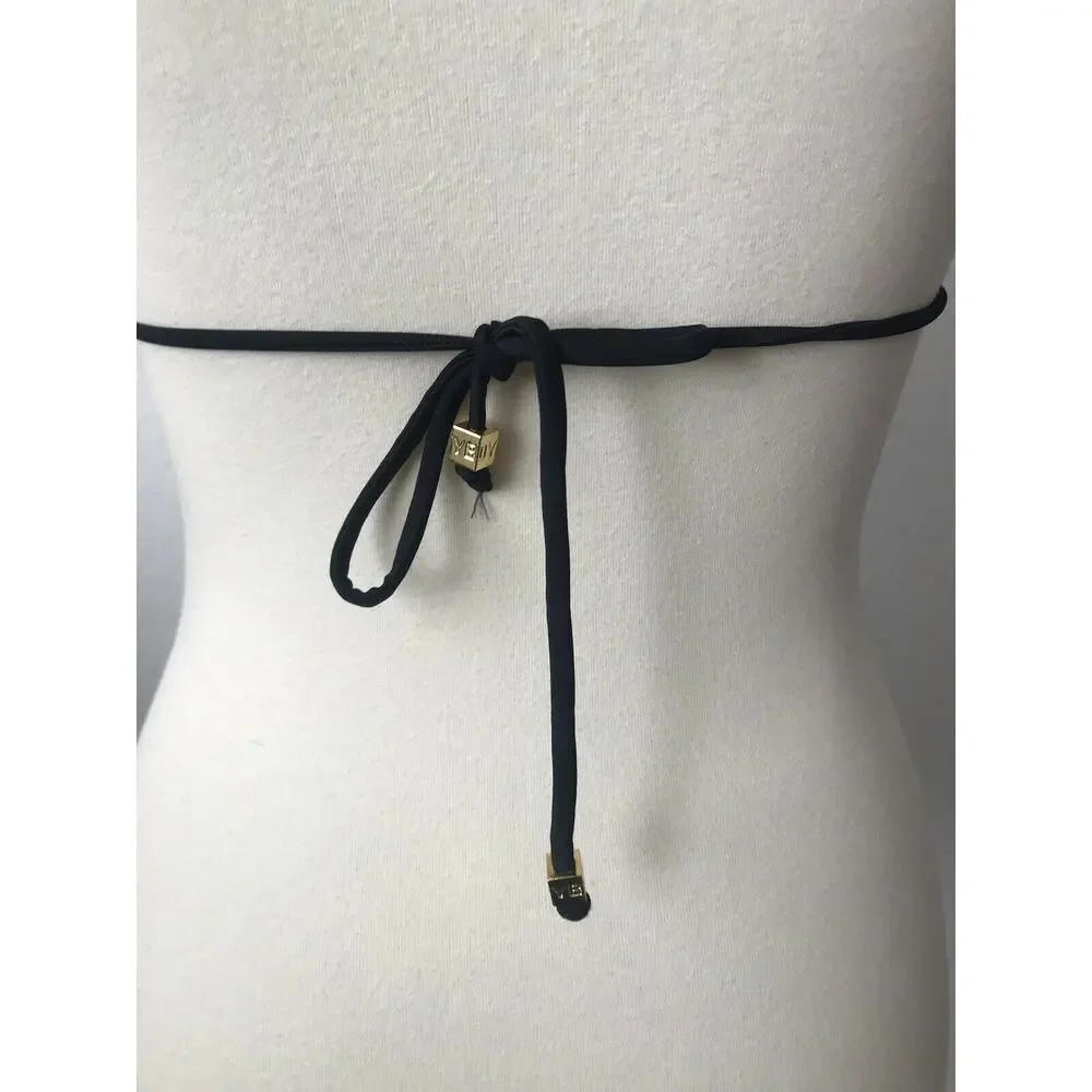 Sissy Boy Pleated Triangle Bikini Top Swim